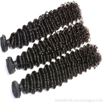 Indian virgin 9a raw deep curly cuticle aligned hair
